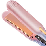 Maxbell Hair Straightener Curler Curved and Straight Hair Multifunction Women pink
