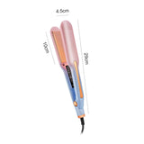 Maxbell Hair Straightener Curler Curved and Straight Hair Multifunction Women pink