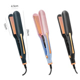 Maxbell Hair Straightener Curler Curved and Straight Hair Multifunction Women green