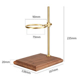 Maxbell Pour Over Coffee Stand Drip Filter Cup Rack for Cafe Brown