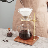 Maxbell Pour Over Coffee Stand Drip Filter Cup Rack for Cafe Brown