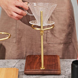 Maxbell Pour Over Coffee Stand Drip Filter Cup Rack for Cafe Brown