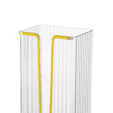 Maxbell Toilet Paper Holder Adhesive Rectangular for Living Room White