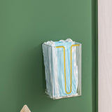 Maxbell Toilet Paper Holder Adhesive Rectangular for Living Room White