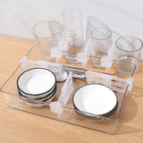 Maxbell Set of 4Pcs Expandable Fridge Space Allocators Organisers Keep Shelf Tidy