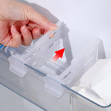 Maxbell Set of 4Pcs Expandable Fridge Space Allocators Organisers Keep Shelf Tidy