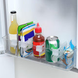 Maxbell Set of 4Pcs Expandable Fridge Space Allocators Organisers Keep Shelf Tidy