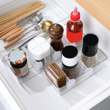 Maxbell Set of 4Pcs Expandable Fridge Space Allocators Organisers Keep Shelf Tidy