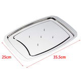 Maxbell Stainless Steel Bakeware Tray Roaster Chicken Oven Grill Pans for Picnic