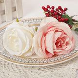 Maxbell Artificial Flower Napkin Rings Rustic Napkin Ring Holders for Luncheons White