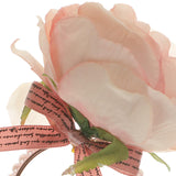 Maxbell Artificial Flower Napkin Rings Rustic Napkin Ring Holders for Luncheons Pink