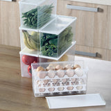 Maxbell Egg Fresh Storage Box Eggs Storage Container for Cabinet Restaurant Kitchen 28cmx11cmx14cm