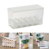 Maxbell Egg Fresh Storage Box Eggs Storage Container for Cabinet Restaurant Kitchen 28cmx11cmx14cm