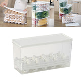Maxbell Egg Fresh Storage Box Eggs Storage Container for Cabinet Restaurant Kitchen 28cmx11cmx14cm