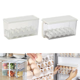 Maxbell Egg Fresh Storage Box Eggs Storage Container for Cabinet Restaurant Kitchen 28cmx11cmx14cm
