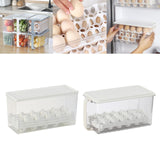 Maxbell Egg Fresh Storage Box Eggs Storage Container for Cabinet Restaurant Kitchen 28cmx11cmx14cm