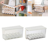 Maxbell Egg Fresh Storage Box Eggs Storage Container for Cabinet Restaurant Kitchen 28cmx11cmx14cm