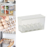 Maxbell Egg Fresh Storage Box Eggs Storage Container for Cabinet Restaurant Kitchen 28cmx11cmx14cm