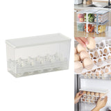 Maxbell Egg Fresh Storage Box Eggs Storage Container for Cabinet Restaurant Kitchen 28cmx11cmx14cm