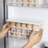 Maxbell Egg Fresh Storage Box Eggs Storage Container for Cabinet Restaurant Kitchen 28cmx11cmx14cm