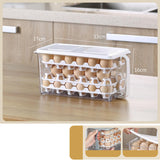 Maxbell Egg Fresh Storage Box Eggs Storage Container for Cabinet Restaurant Kitchen 30.5cmx16cmx15.5cm
