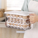 Maxbell Egg Fresh Storage Box Eggs Storage Container for Cabinet Restaurant Kitchen 30.5cmx16cmx15.5cm