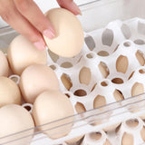Maxbell Egg Fresh Storage Box Eggs Storage Container for Cabinet Restaurant Kitchen 30.5cmx16cmx15.5cm