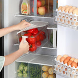 Maxbell Egg Fresh Storage Box Eggs Storage Container for Cabinet Restaurant Kitchen 30.5cmx16cmx15.5cm