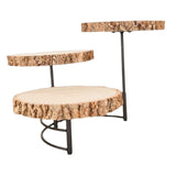 Maxbell Wood Cake Stands 3 Layers Reusable Kitchen Tool Display Plate for Living Room