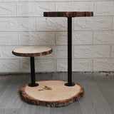 Maxbell Wood Cake Stand Decorative Holder Decor Fruit for Party Festival Wedding