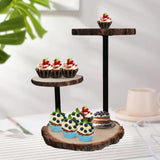 Maxbell Wood Cake Stand Decorative Holder Decor Fruit for Party Festival Wedding