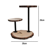 Maxbell Wood Cake Stand Decorative Holder Decor Fruit for Party Festival Wedding