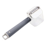 Maxbell Vegetable Peeling Tool with Storage Box with Handle Hole for Hanging Grey