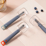 Maxbell Vegetable Peeling Tool with Storage Box with Handle Hole for Hanging Grey