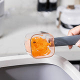 Maxbell Vegetable Peeling Tool with Storage Box with Handle Hole for Hanging Grey