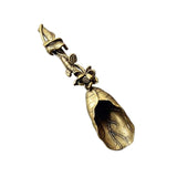 Maxbell Tea Spoon Shovel Brass Delicate Accessories for Tea Ceremony Home Restaurant