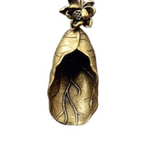 Maxbell Tea Spoon Shovel Brass Delicate Accessories for Tea Ceremony Home Restaurant