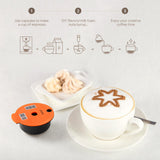 Maxbell Reusable Coffee Capsules Pod Tamper Spoon Brush Refillable Pod for style A