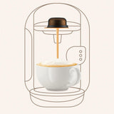 Maxbell Reusable Coffee Capsules Pod Tamper Spoon Brush Refillable Pod for style A