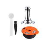 Maxbell Reusable Coffee Capsules Pod Tamper Spoon Brush Refillable Pod for style B