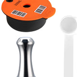 Maxbell Reusable Coffee Capsules Pod Tamper Spoon Brush Refillable Pod for style B