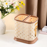 Maxbell Cutlery Spoon Fork Storage Rack Tableware Divider Flatware Drying Shelf M Beige