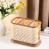 Maxbell Cutlery Spoon Fork Storage Rack Tableware Divider Flatware Drying Shelf Beige L