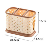 Maxbell Cutlery Spoon Fork Storage Rack Tableware Divider Flatware Drying Shelf Beige L