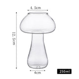Maxbell Mushroom Glass Cup Wedding Gift Glassware Goblet Creative Designed Novelty