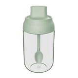 Maxbell Spice Jar with Spoons Sugar Pots 250ml Salt Dispenser for Restaurant Green
