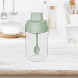 Maxbell Spice Jar with Spoons Sugar Pots 250ml Salt Dispenser for Restaurant Green