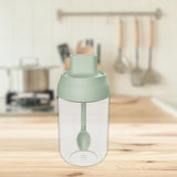 Maxbell Spice Jar with Spoons Sugar Pots 250ml Salt Dispenser for Restaurant Green