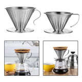 Maxbell Pour Over Coffee Dripper Stainless Steel Coffee Machine Accessories Washable Size L