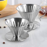 Maxbell Pour Over Coffee Dripper Stainless Steel Coffee Machine Accessories Washable Size L
